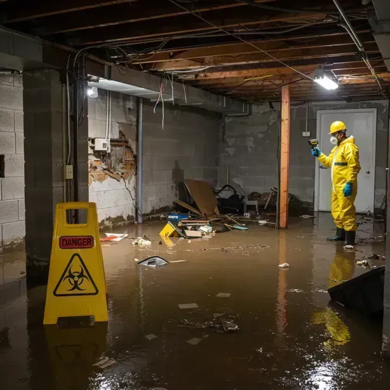 Flooded Basement Electrical Hazard in Avalon, PA Property